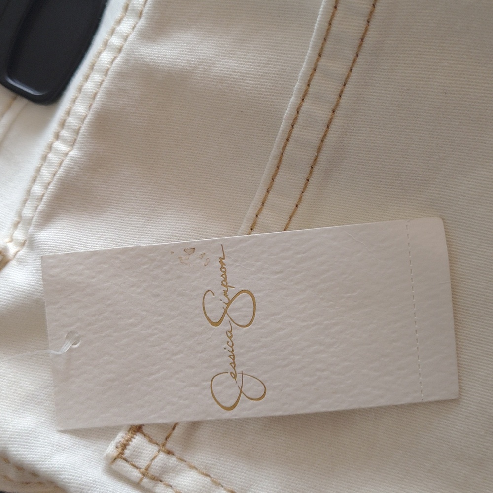 Jessica Simpson Ankle Barrel Jeans in Ecru | Size 10/ 30 - Picture 10 of 14